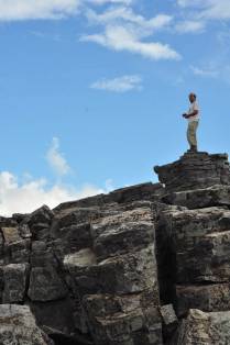 No alto das Black Rocks, no Shennandoah National Park, na Virginia, Estados Unidos